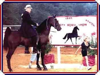 Ultra Night Predator and Mike Civils taking a blue ribbon in 1999